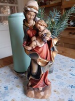 Baroque statue of Mary with the Child Jesus