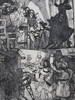 Béla Kondor (1931-1972): illustration IX., Etching