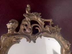 Antique Viennese baroque hand mirror, Art Nouveau, negotiable