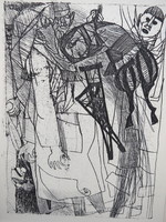 Béla Kondor (1931-1972): illustration VIII., Etching