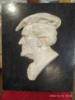 Terracotta relief nowotarsky, black wooden frame for sale!