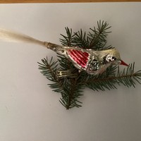 Régi csipeszes madárka karácsonyfadísz