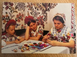 Húsvéti képeslap /kalocsai népviselet 1985