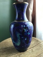 Old Chinese cloissonè enamel vase with a dragon motif
