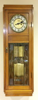 Szecessziós-art deco ,cizellált,2 súlyos, működő falióra