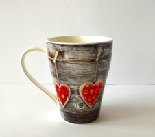 Large hearty German porcelain mug, new