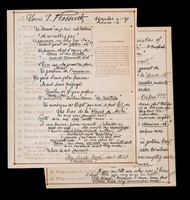 Ferenc Kossuth (Pest, 1841-1914), humorous questionnaire filled out by Lajos Kossuth's son