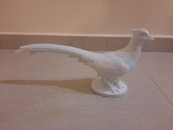 White Herend porcelain pheasant figure