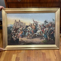 Hunyadi János török feletti győzelme festmény (Than Mór)