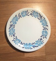 Alföldi porcelain cake plate with blue flower pattern 20 cm