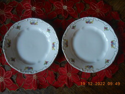 Zsolnay bouquet patterned cake plate