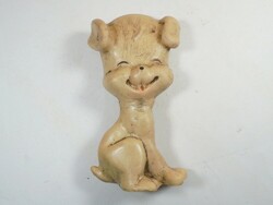 Retro gumi sípolós játék figura trafikáru - kutya kutyus kutyás - 1970-es évekből