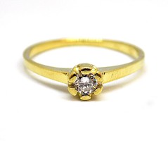 Stone gold solitaire ring (zal-au110921)