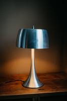 Space Age design króm asztali lámpa
