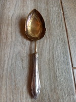 Csodaszép ezüstszáras antik fagylaltos kanál (15x4 cm)