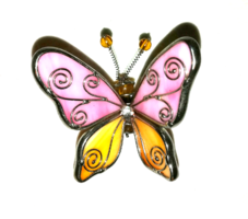 Tiffany-style ornament, butterfly 1