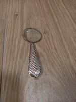 Csodaszép régi ezüstözött nagyító (11,5x4 cm)