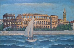 The Pula Amphitheatre - Petar Demir - Pula Colosseum (Pula) Croatia, Adriatic, seaside