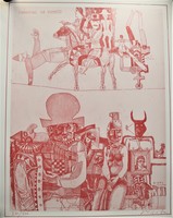 Adam Würtz: Carnival of puppets, lithography, numbered