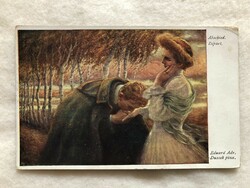 Antik romantikus  képeslap - 1916                    -2.