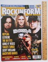 Rockinform magazin #160 09/2 Tankcsapda Guns Roses Extreme Replika Volbeat Weiland Vágtázó Csodasz..