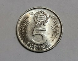 Fóliás forgalmi sorból bontott 5 Forint 1972 Unc.