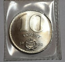 Fóliás forgalmi sorból bontott 10 Forint 1978 Unc.