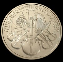Bécsi filharmonikusok befektetési színezüst érme 1 uncia