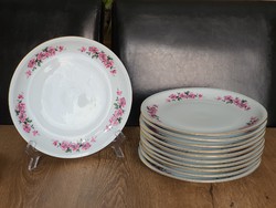 Lowland pink floral flat plates