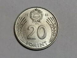 Fóliás forgalmi sorból bontott 20 Forint 1983 Unc.