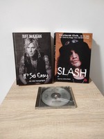 2 db Guns N' Roses könyv, Slash és Duff életrajz