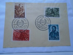 D192253 commemorative stamp - Lajos Kossuth 1894-1944 stuck on an envelope