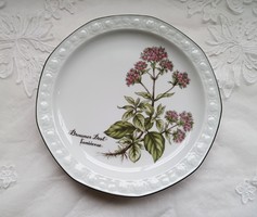 Gyógynövényes porcelán tányér 19cm