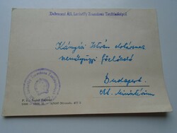 D192310  Debrecen - Lórántffy Zs. Tanítóképző - MEGHÍVÓ  1956 MI ISKOLÁNK NAPJÁRA  Műsor után tánc
