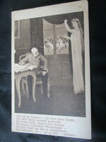 1914 King Franz Joseph of Habsburg + Queen Elizabeth vision original contemporary photo sheet image