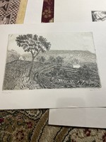 Zsuzsa Weisz etching for sale
