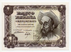 Spain 1 Spanish peseta 1951, unc