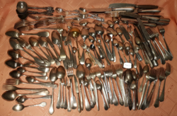 From HUF 1! More than 5 kg of old cutlery, from uncle Günther (alpaca, silver-plated, mixed silver)