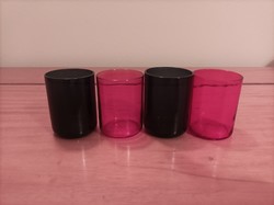 6 darab (4+2) pálinkás, likőrös pohár