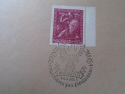 D192463 commemorative stamp - ilona Zrínyi 300 years. 1943 on a camp postcard