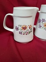Beautiful peaceful lowland floral funnel jug porcelain nostalgia collection piece, village