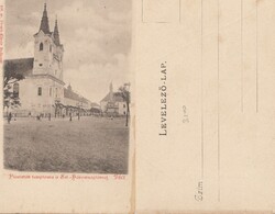 VÁCZ Piaristák temploma  kb 1900    .Posta van !