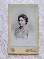 Antique female photo saga m. Old studio photo of Czegléd
