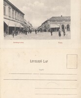 VÁCZ Széchenyi utcza ,Zilzer Sándor üzlete kb 1900  .Posta van !