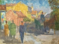 Miklós Göllner (1902 - 1977) Szentendre c. Your painting with an original guarantee!