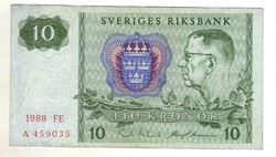 10 korona 1988 Svédország 1.