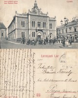 Újvidék Novisad Szerb püspöki palota 1911  .Posta van !