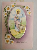 Húsvéti szétnyitható üdvözlő kártya/Jézus/postatiszta