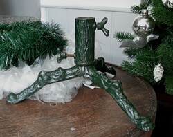 Régi öntött vas karácsonyfa talp