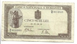 500 lei 1942 Románia
